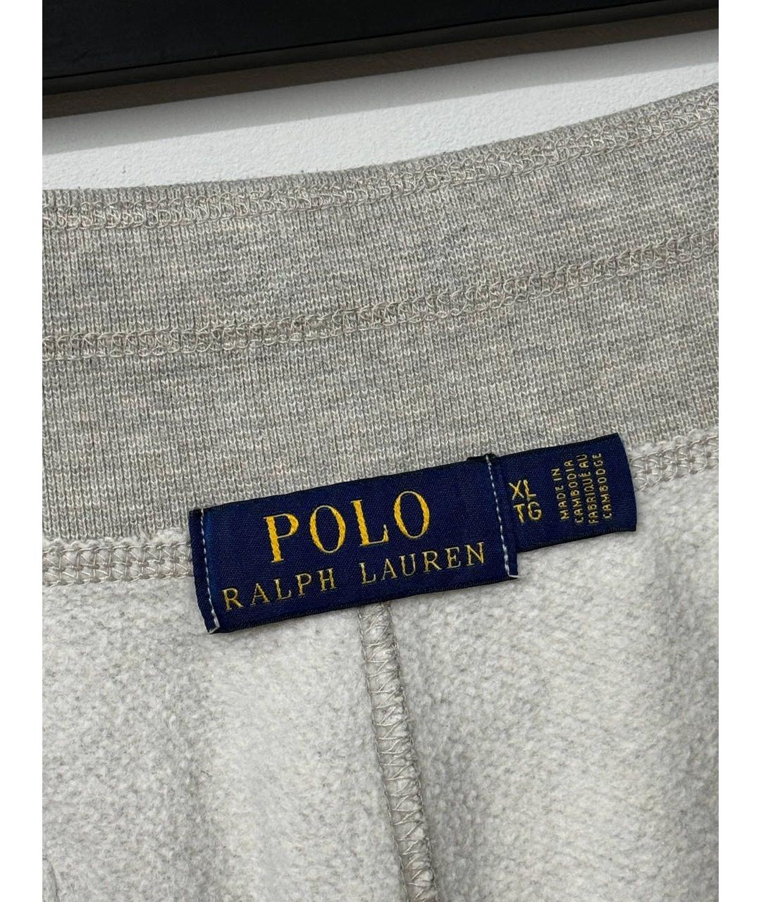 POLO RALPH LAUREN Серые хлопковые повседневные брюки, фото 4