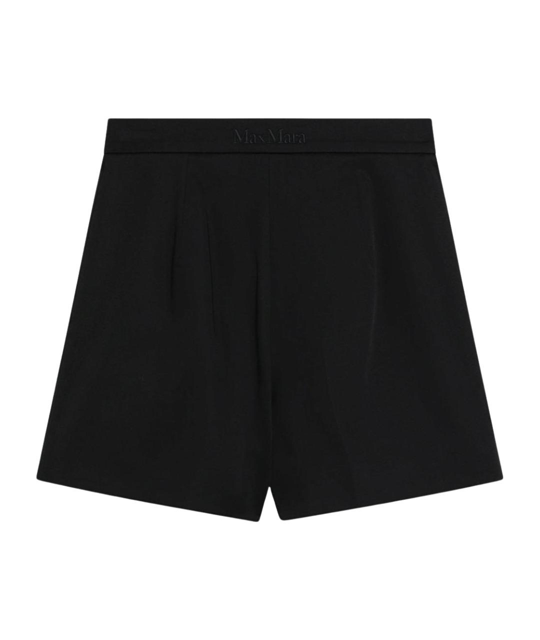 MAX MARA Черные хлопковые шорты, фото 2