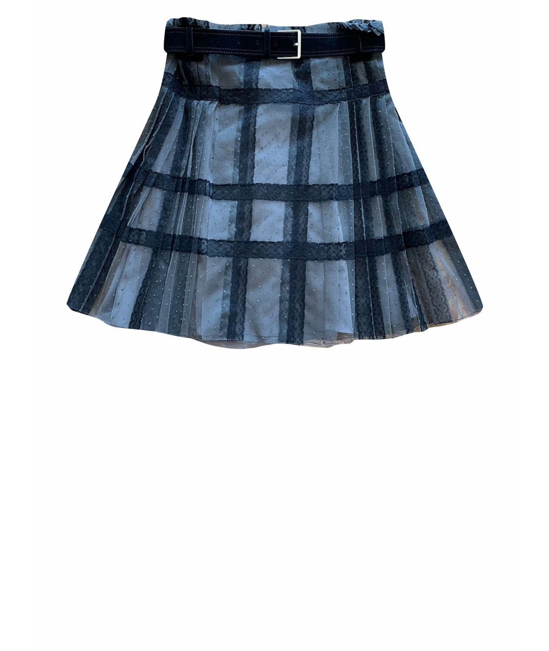 CHRISTIAN DIOR PRE-OWNED Антрацитовая шелковая юбка мини, фото 1
