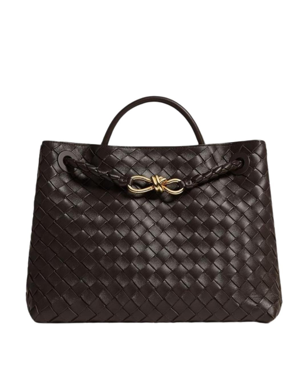BOTTEGA VENETA Коричневая кожаная сумка тоут, фото 1