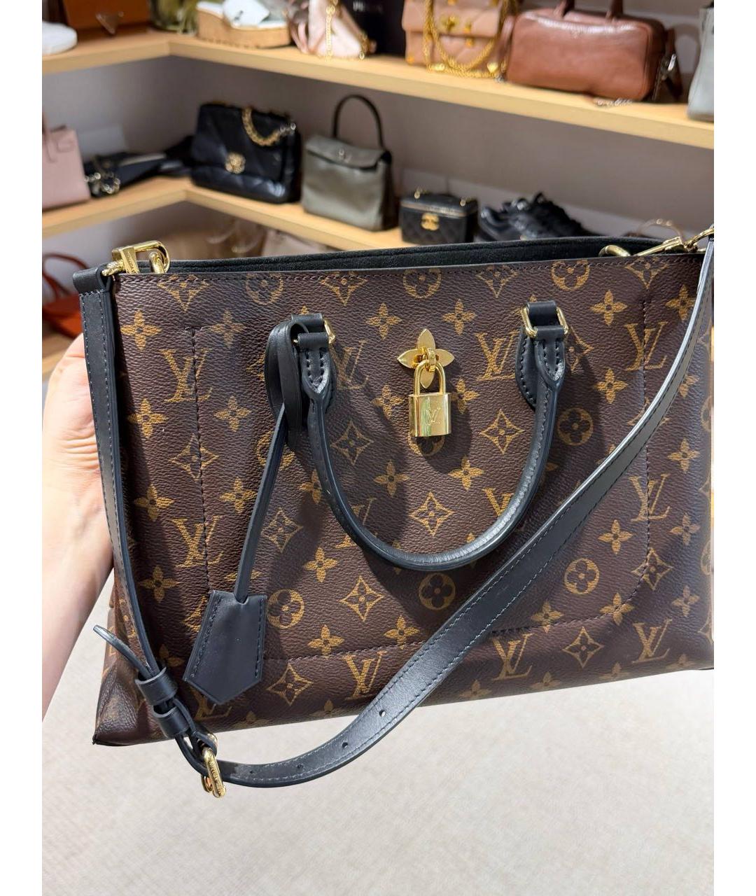 LOUIS VUITTON Коричневая сумка тоут, фото 3