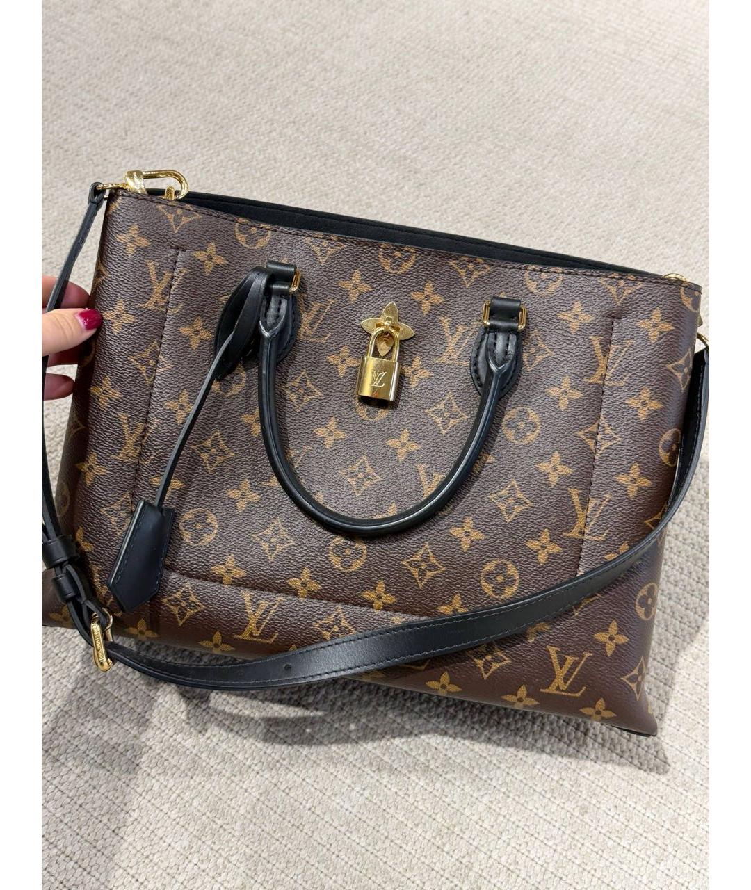 LOUIS VUITTON Коричневая сумка тоут, фото 7