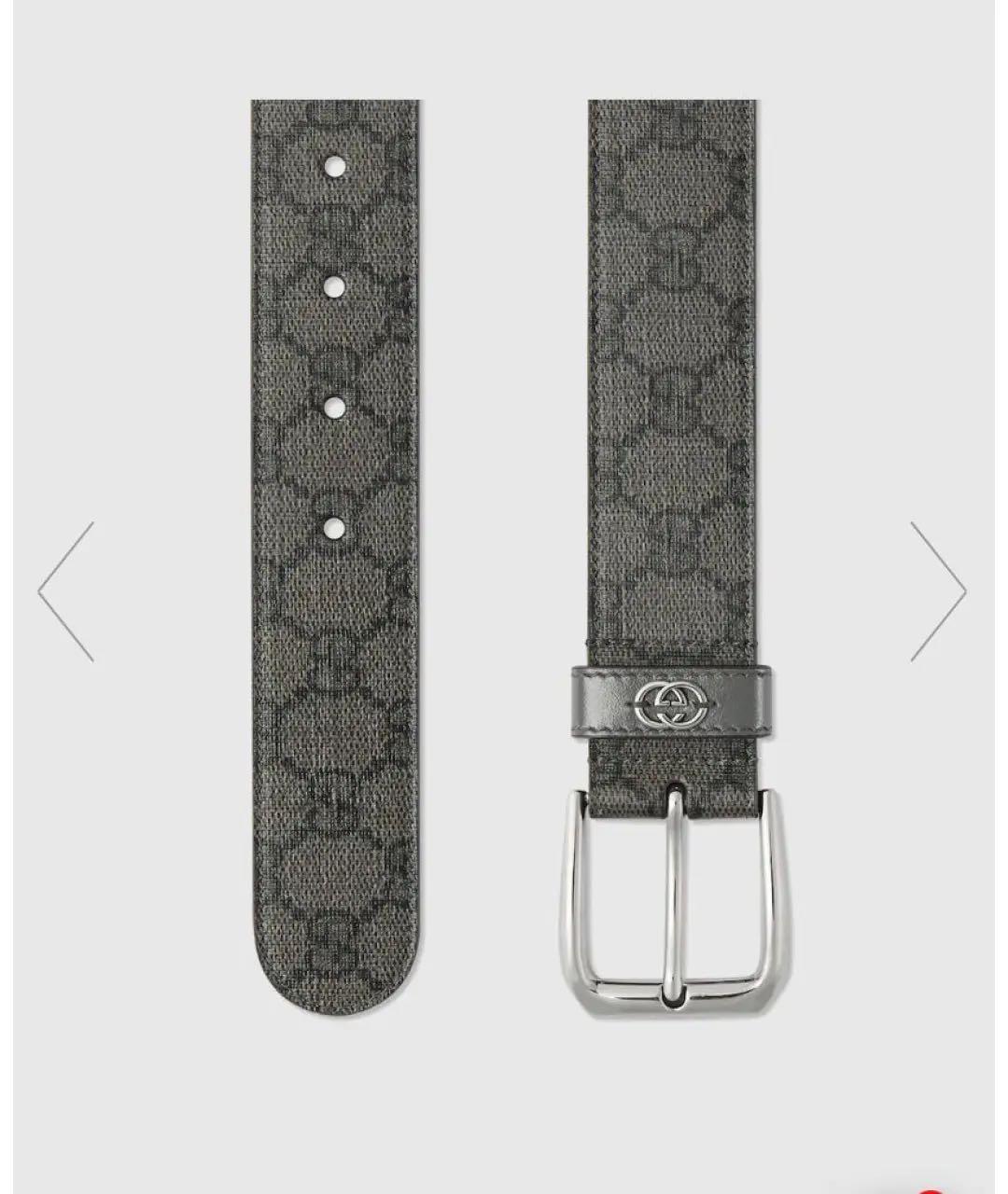 GUCCI Серый ремень, фото 2