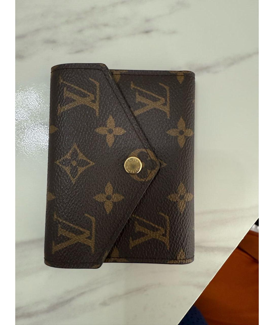 LOUIS VUITTON Коричневый кошелек, фото 5