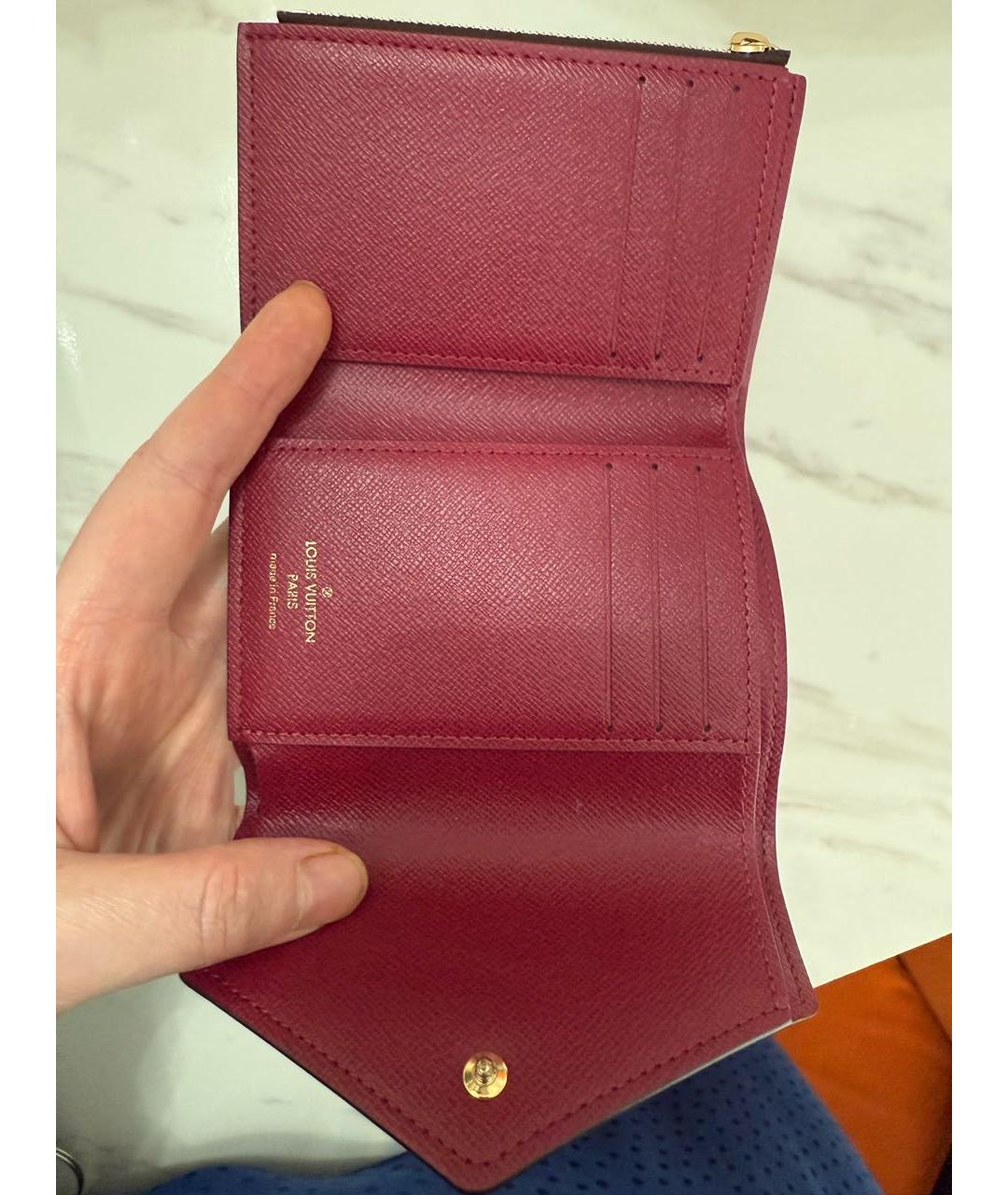 LOUIS VUITTON Коричневый кошелек, фото 4