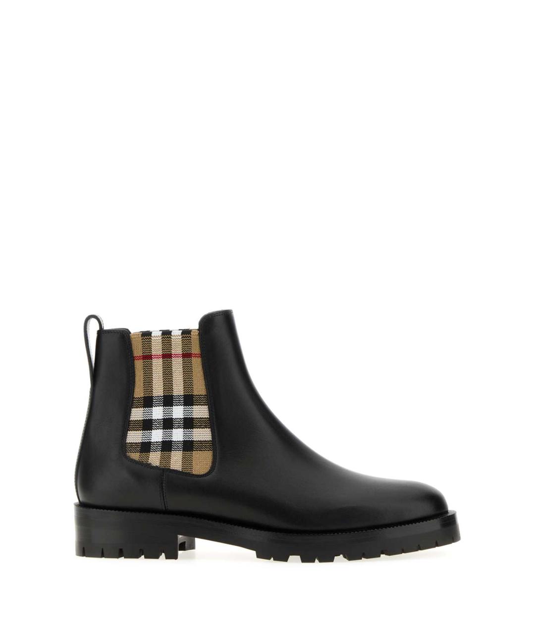 BURBERRY Черные кожаные ботинки, фото 3