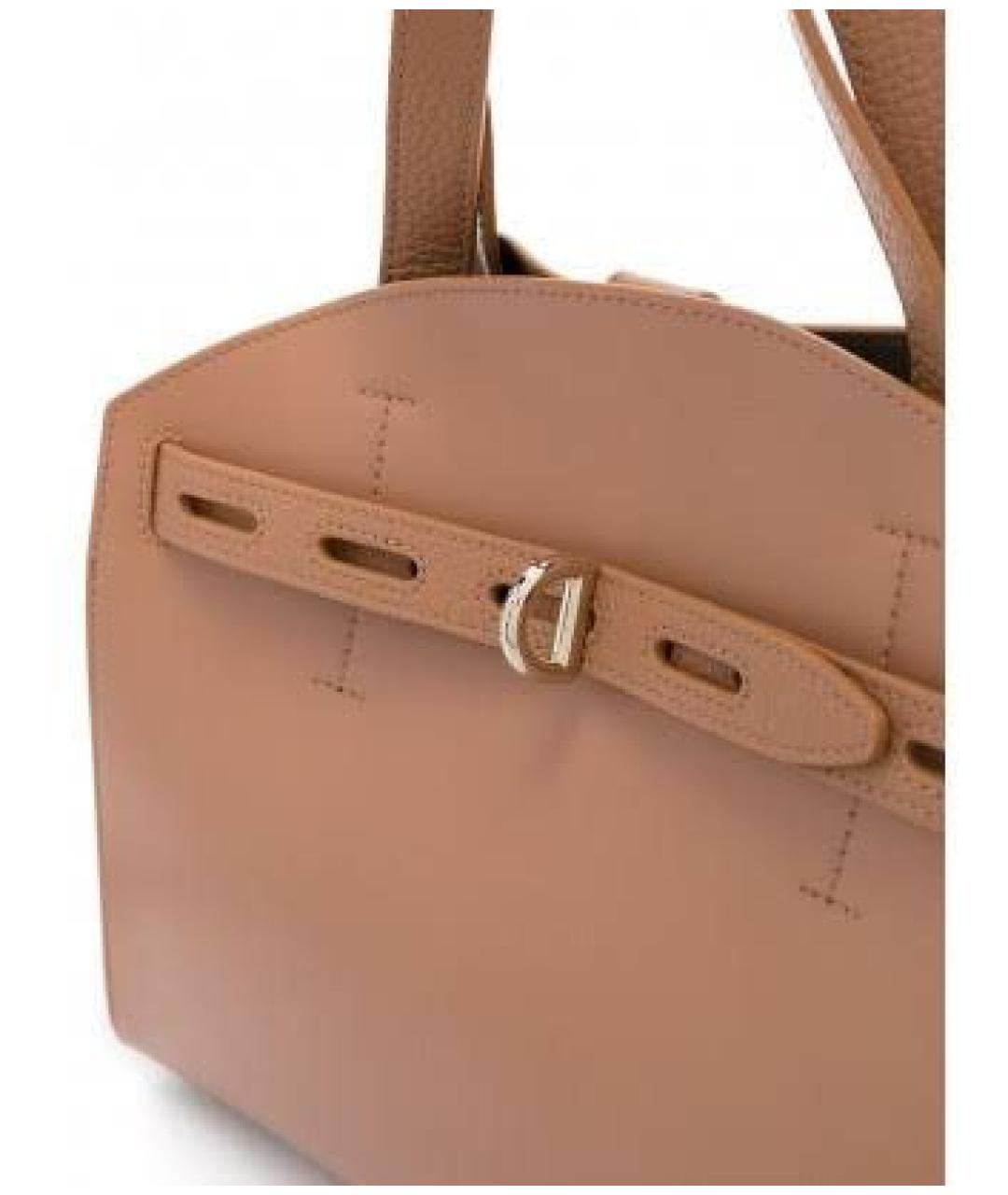 FURLA Коричневая кожаная сумка тоут, фото 6