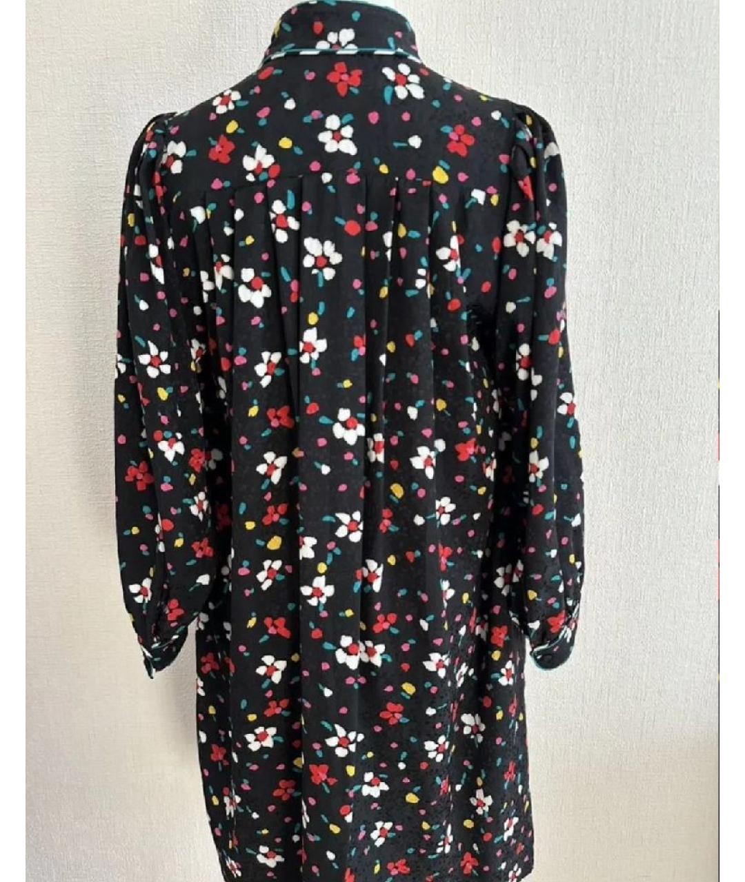 MARC JACOBS Черное шелковое повседневное платье, фото 3