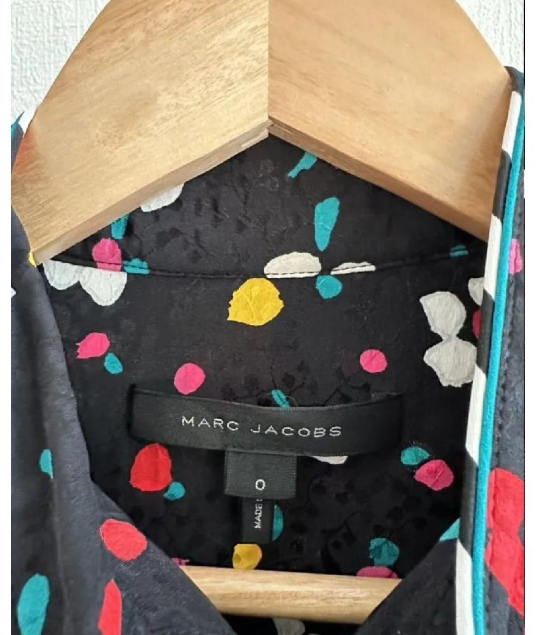 MARC JACOBS Черное шелковое повседневное платье, фото 5