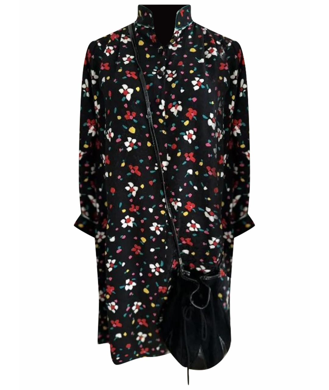 MARC JACOBS Черное шелковое повседневное платье, фото 1