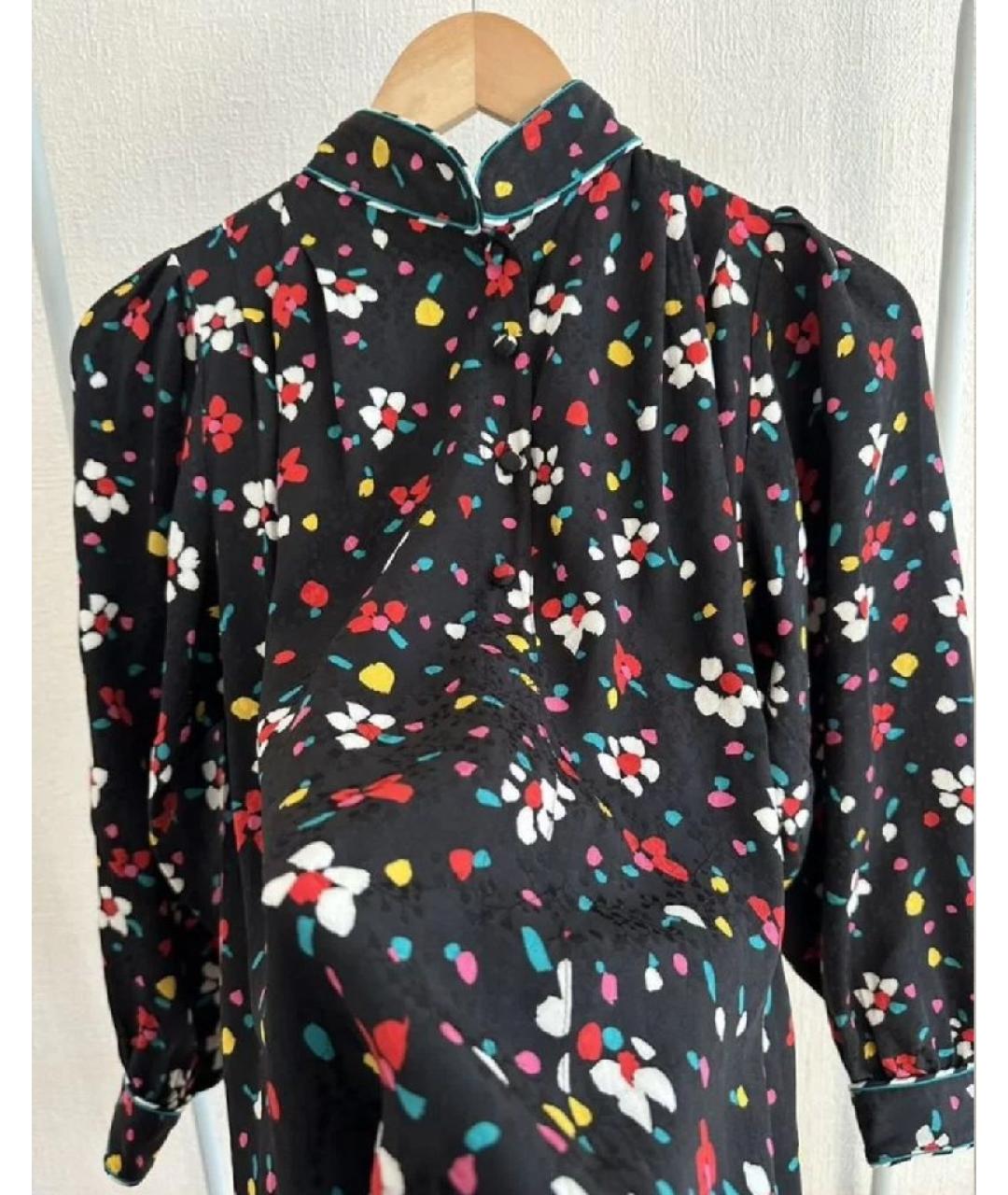 MARC JACOBS Черное шелковое повседневное платье, фото 9