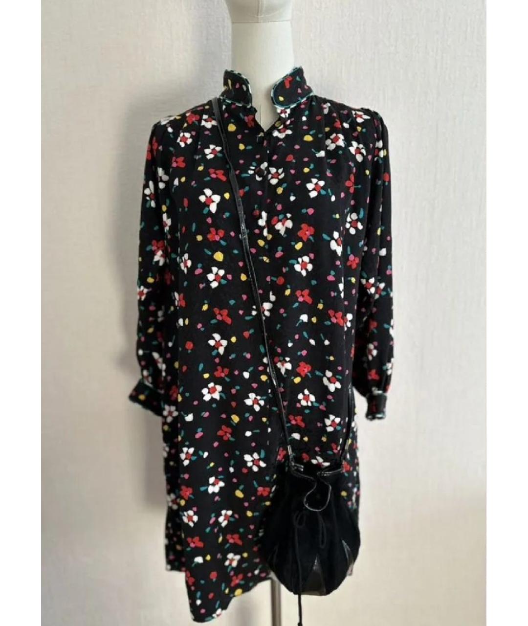 MARC JACOBS Черное шелковое повседневное платье, фото 10