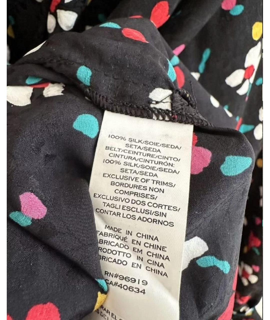MARC JACOBS Черное шелковое повседневное платье, фото 7