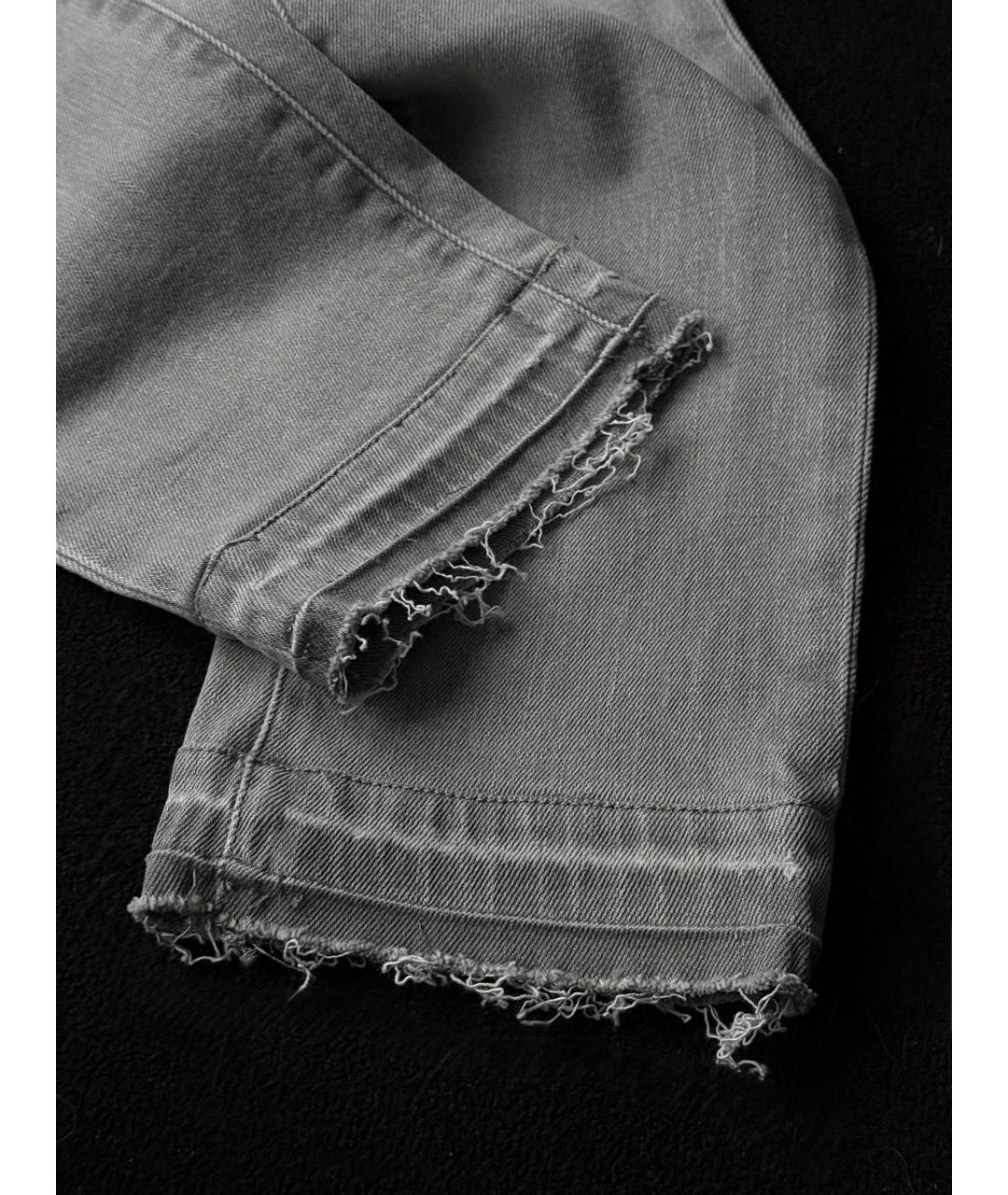 MAISON MARGIELA Серые хлопковые джинсы скинни, фото 7
