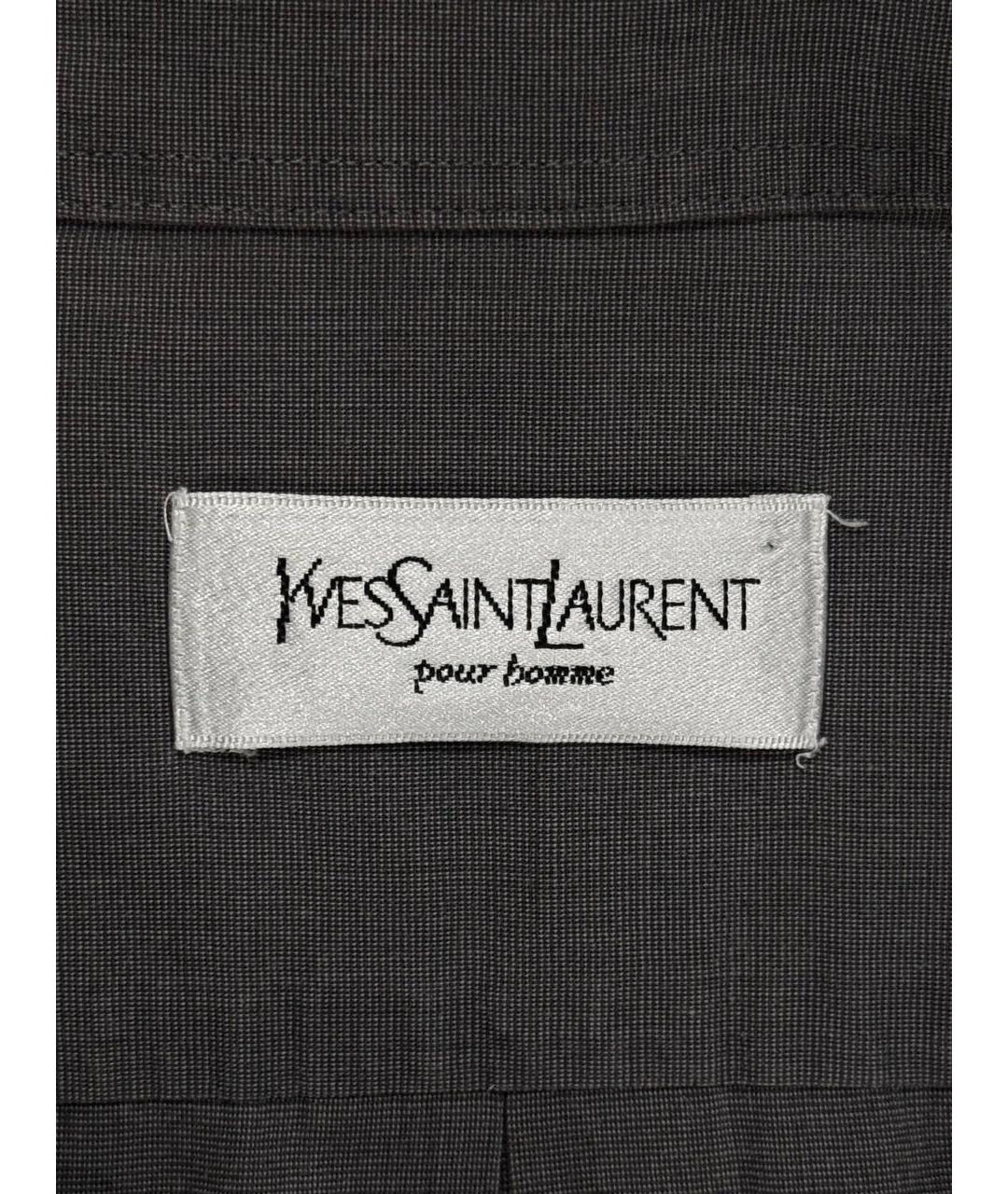 SAINT LAURENT Хлопковая классическая рубашка, фото 4