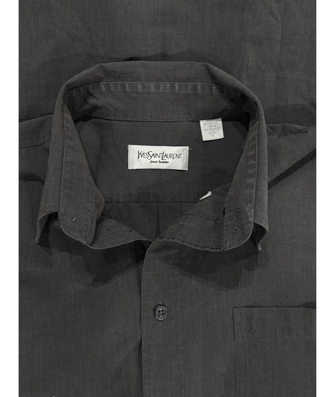 SAINT LAURENT Хлопковая классическая рубашка, фото 2