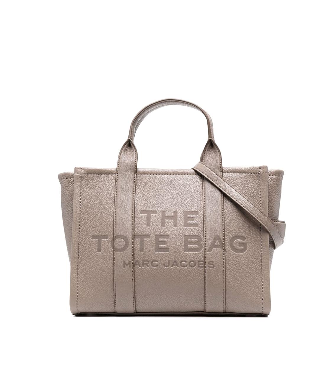 MARC JACOBS Серая кожаная сумка тоут, фото 1