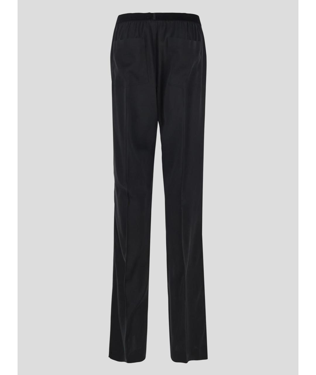 TOM FORD Черные шелковые прямые брюки, фото 2