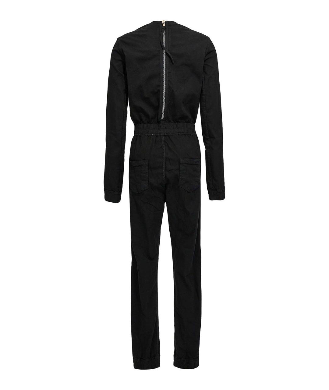 RICK OWENS DRKSHDW Черный хлопковый комбинезон, фото 2