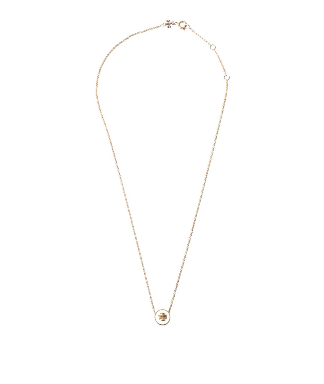 TORY BURCH Золотое металлическое колье, фото 1