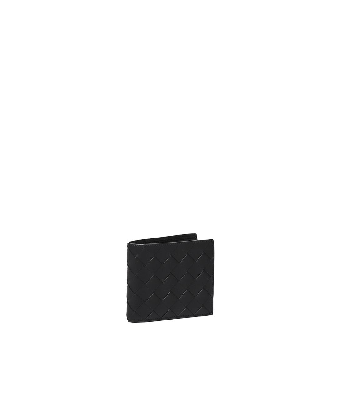 BOTTEGA VENETA Черный кожаный кошелек, фото 3