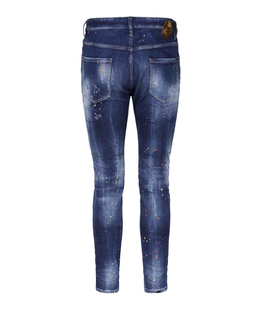 DSQUARED2 Синие хлопковые джинсы, фото 2