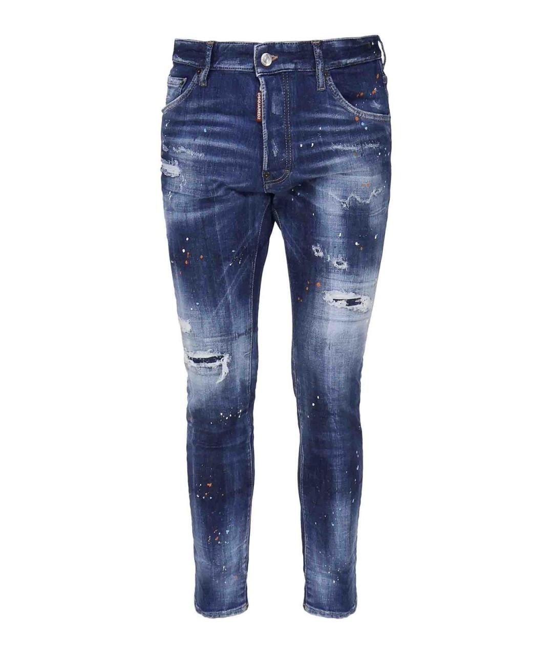 DSQUARED2 Синие хлопковые джинсы, фото 1