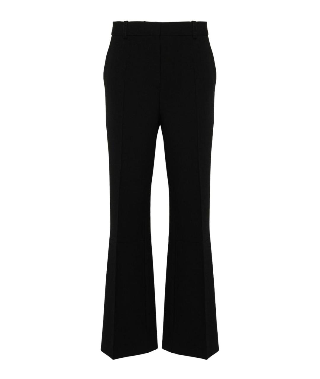 VICTORIA BECKHAM Черные полиэстеровые брюки широкие, фото 1