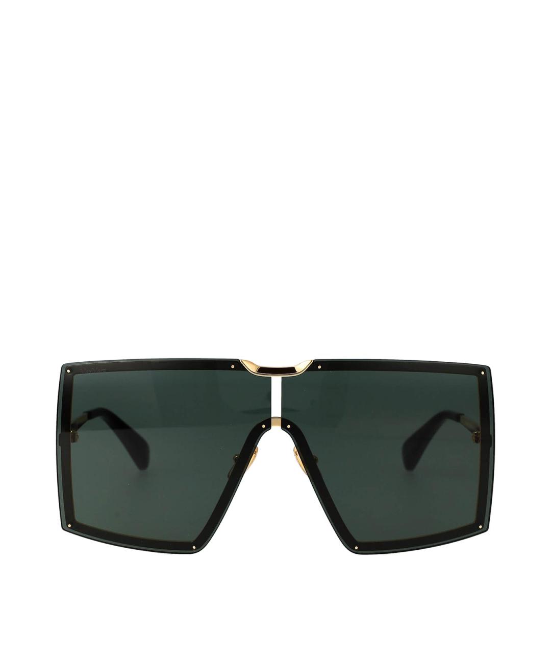 MAX MARA Черные металлические солнцезащитные очки, фото 1