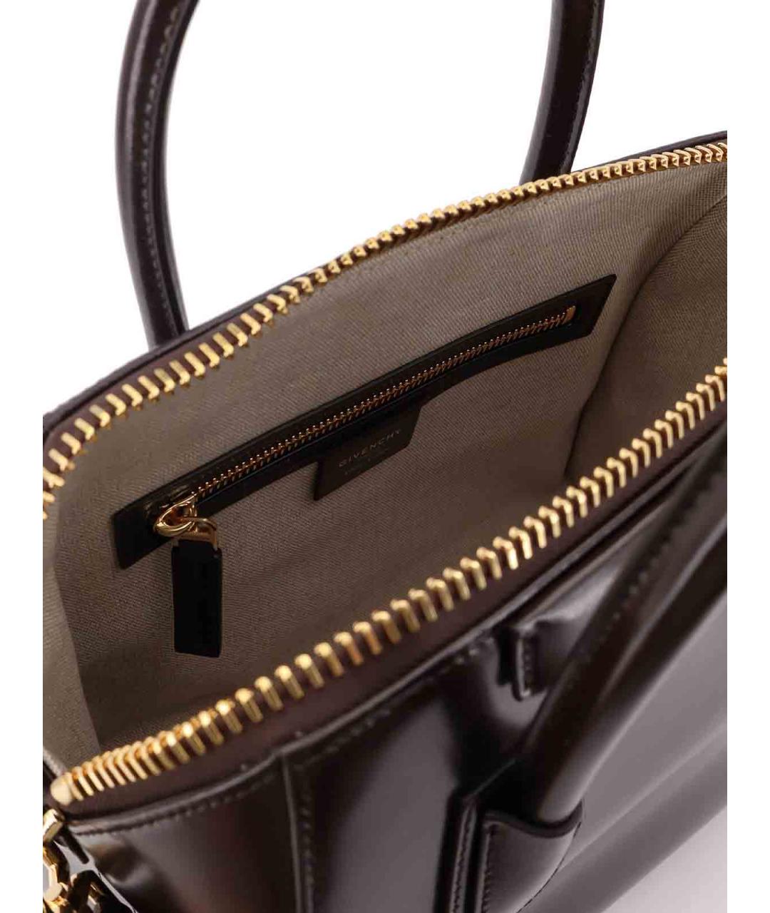 GIVENCHY Коричневая кожаная сумка тоут, фото 4