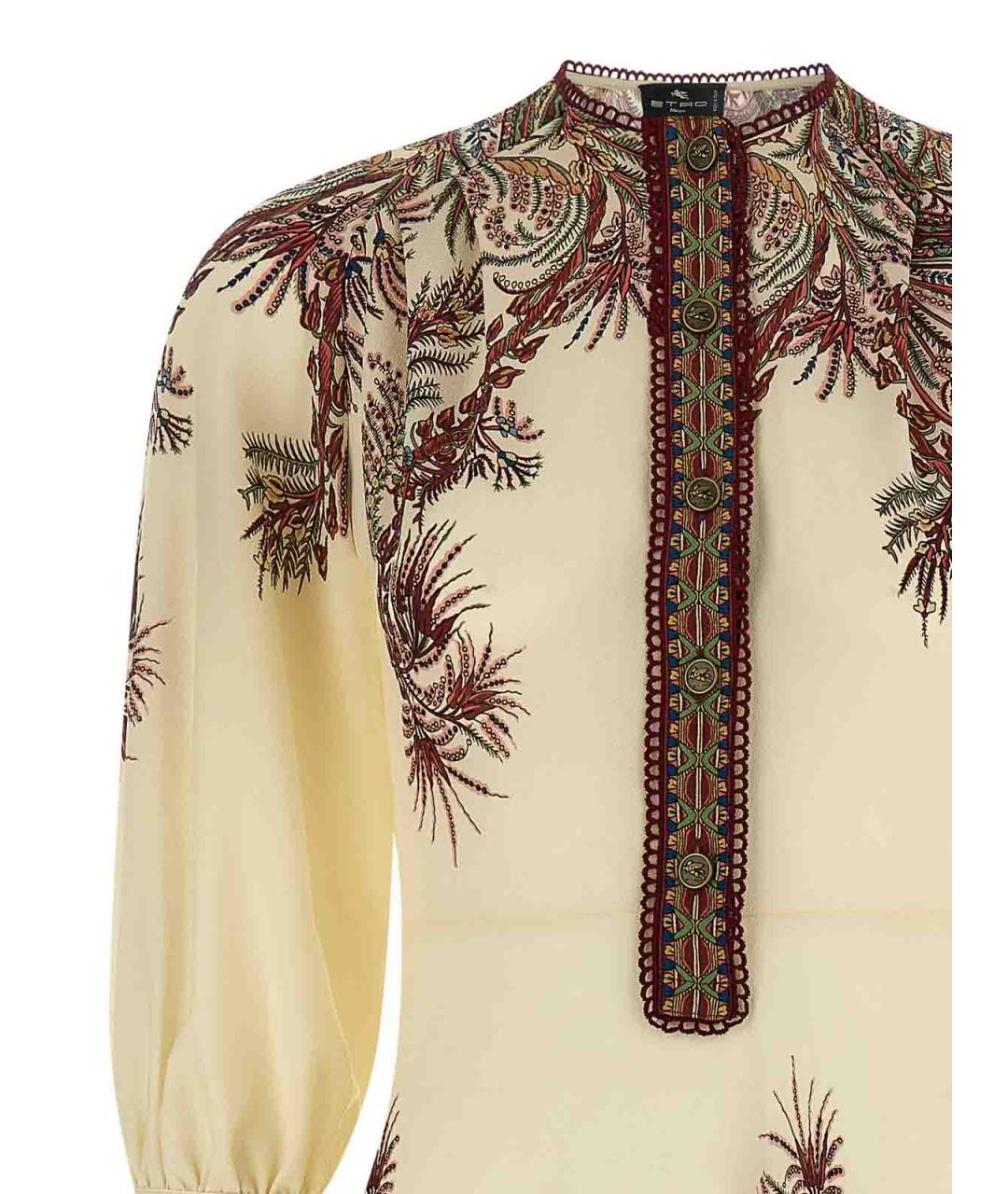 ETRO Мульти хлопко-эластановое повседневное платье, фото 3