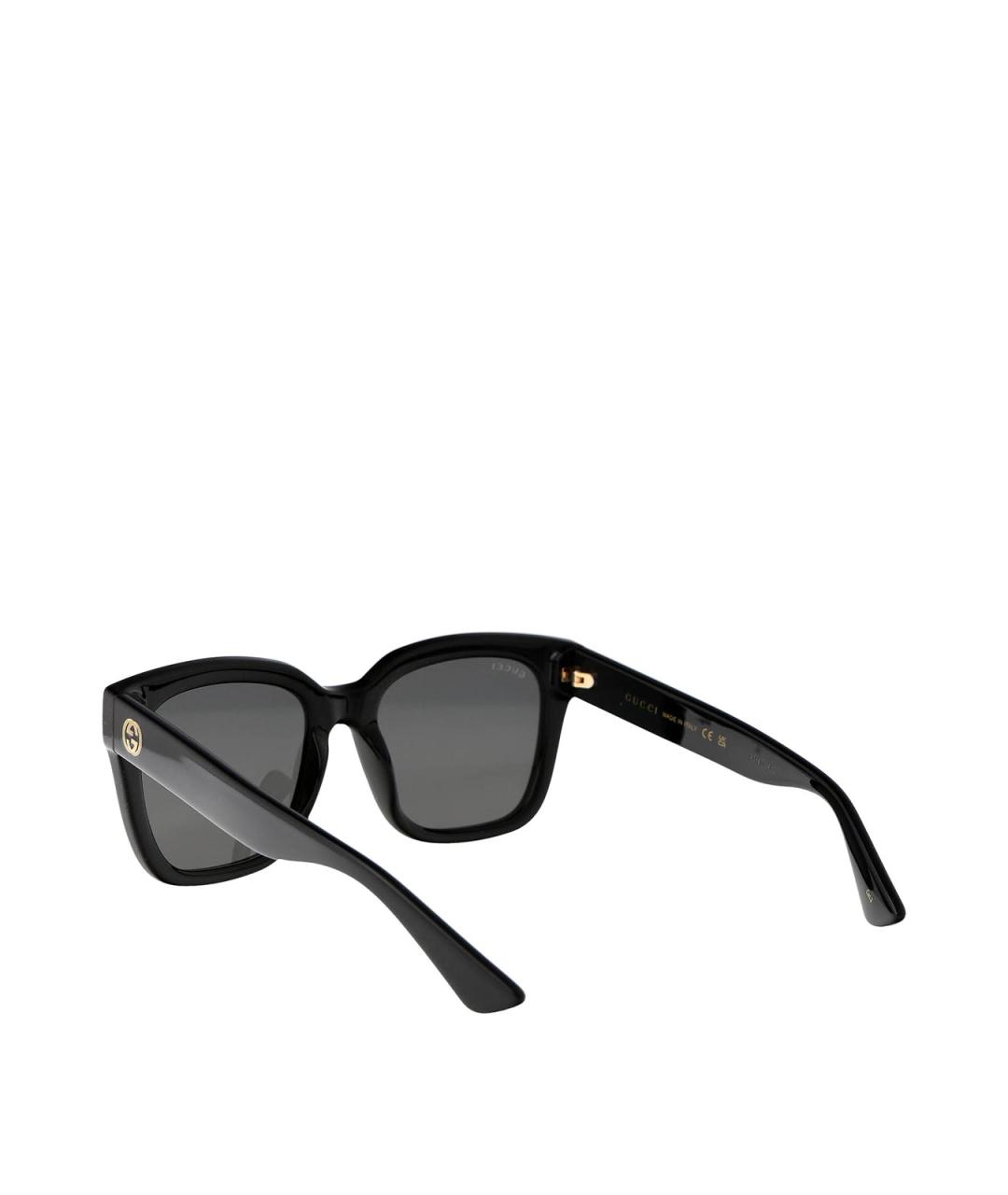 GUCCI Черные пластиковые солнцезащитные очки, фото 4