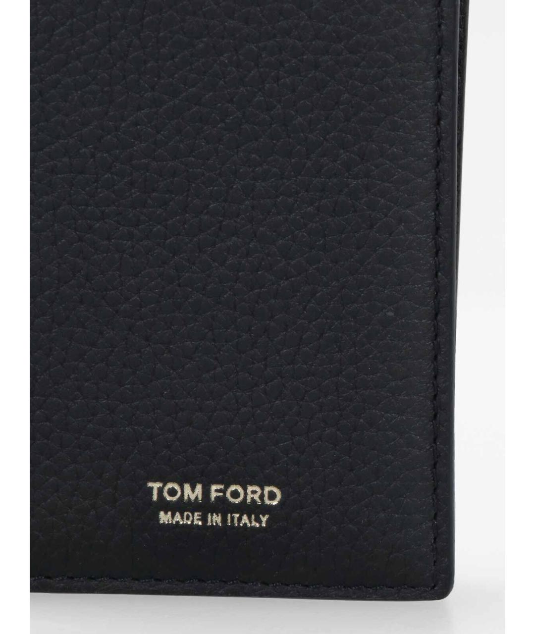 TOM FORD Черный кожаный кардхолдер, фото 4