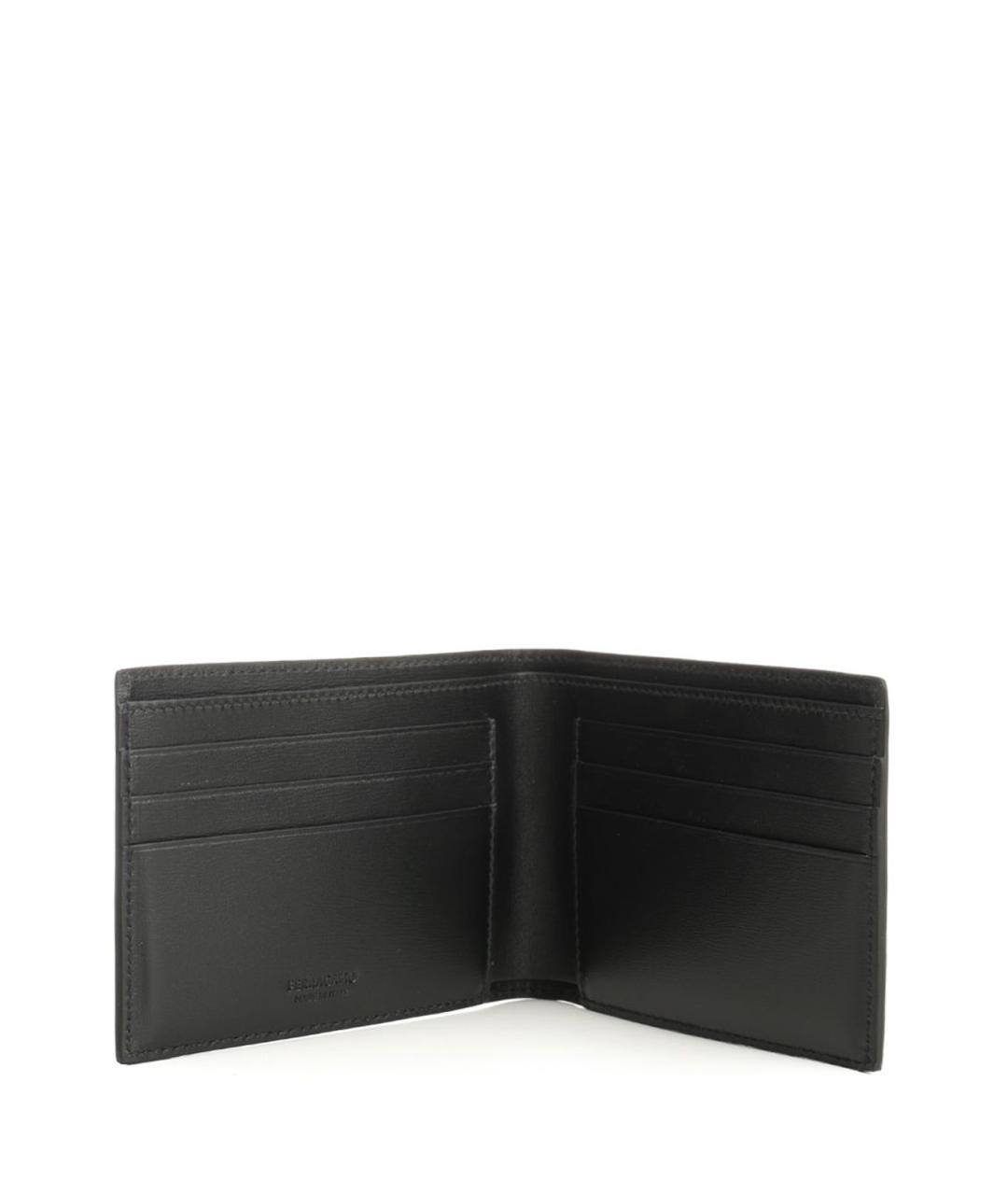 FERRAGAMO Черный кожаный кошелек, фото 4