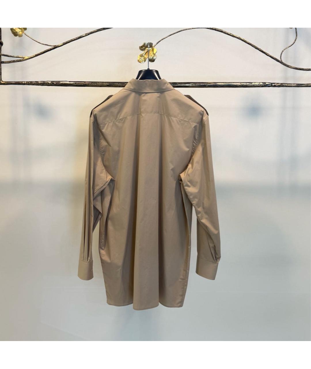 MSGM Бежевая хлопковая рубашка, фото 2