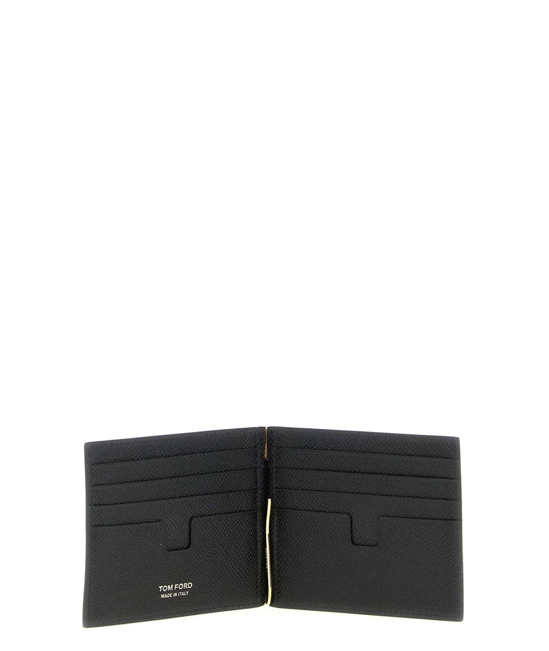 TOM FORD Черный кожаный кошелек, фото 3