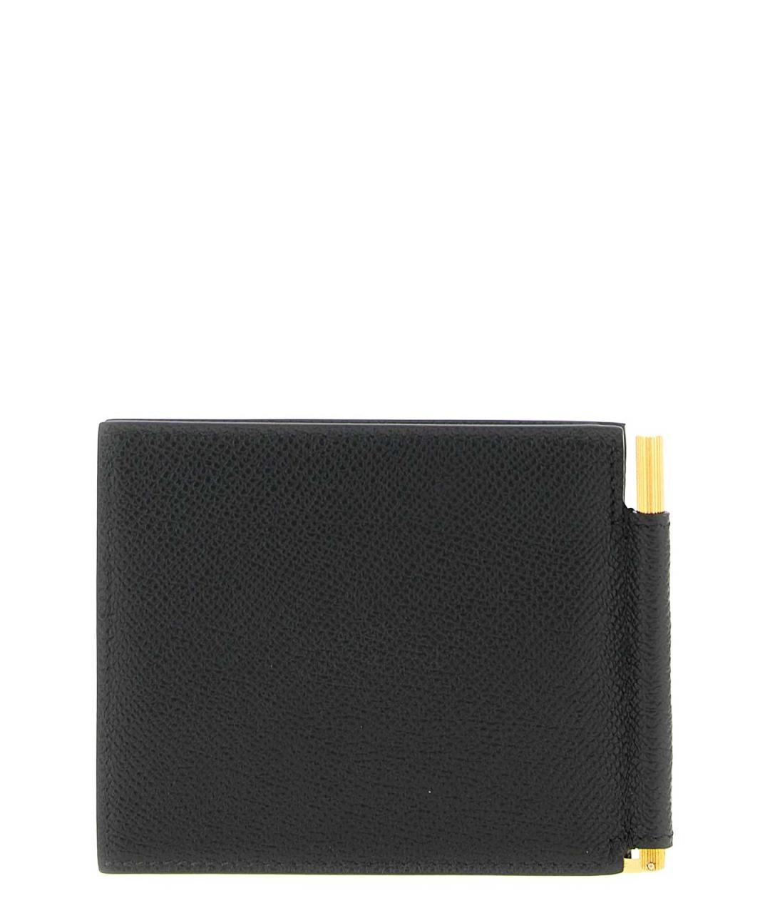 TOM FORD Черный кожаный кошелек, фото 2