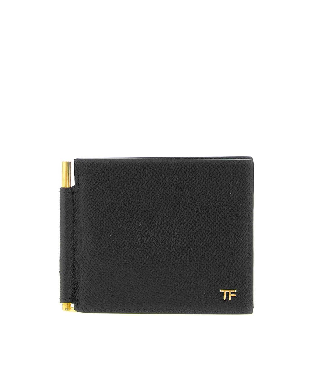 TOM FORD Черный кожаный кошелек, фото 1