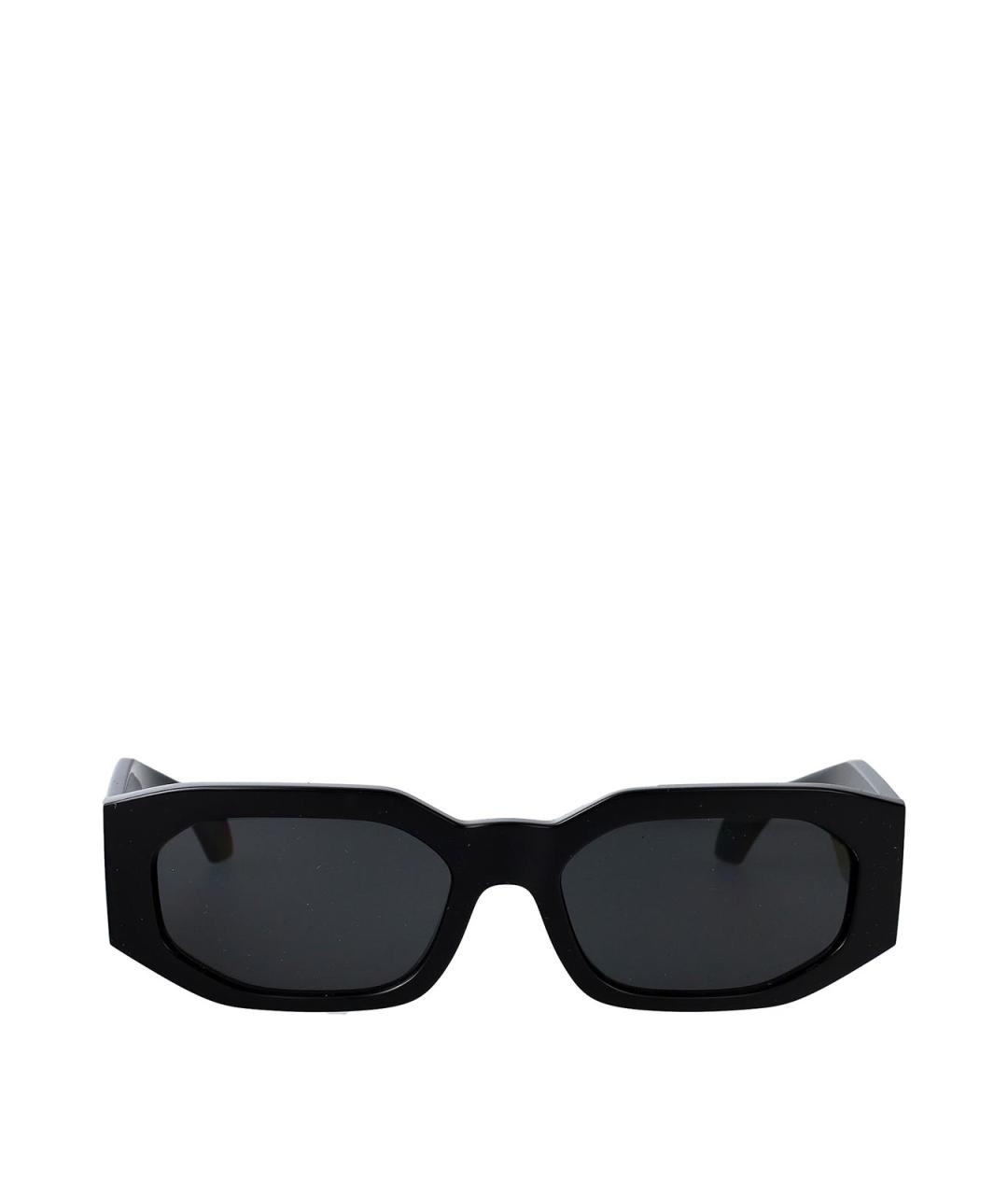 VERSACE Черные пластиковые солнцезащитные очки, фото 1