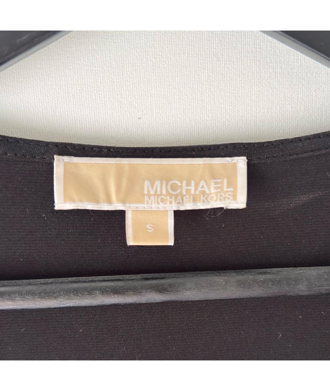 MICHAEL KORS Черное полиэстеровое коктейльное платье, фото 5