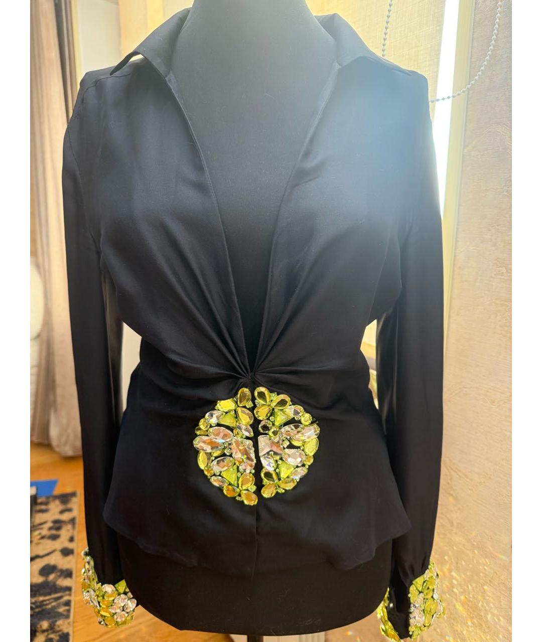VERSACE Черная блузы, фото 5