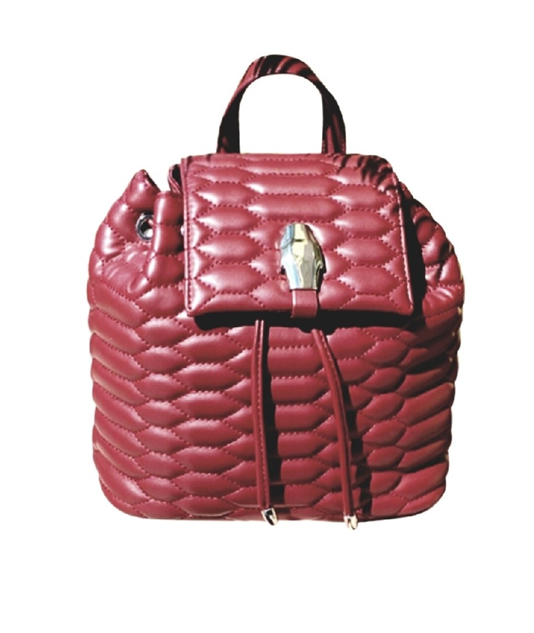 CAVALLI CLASS Бордовый рюкзак из искусственной кожи, фото 1