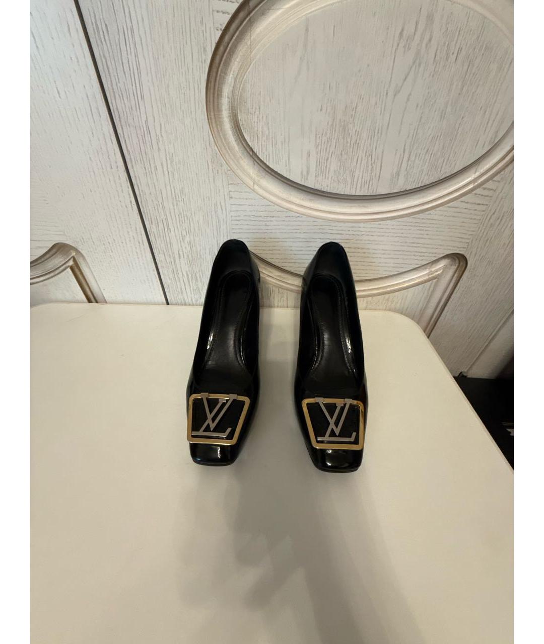 LOUIS VUITTON Черные туфли из лакированной кожи, фото 2