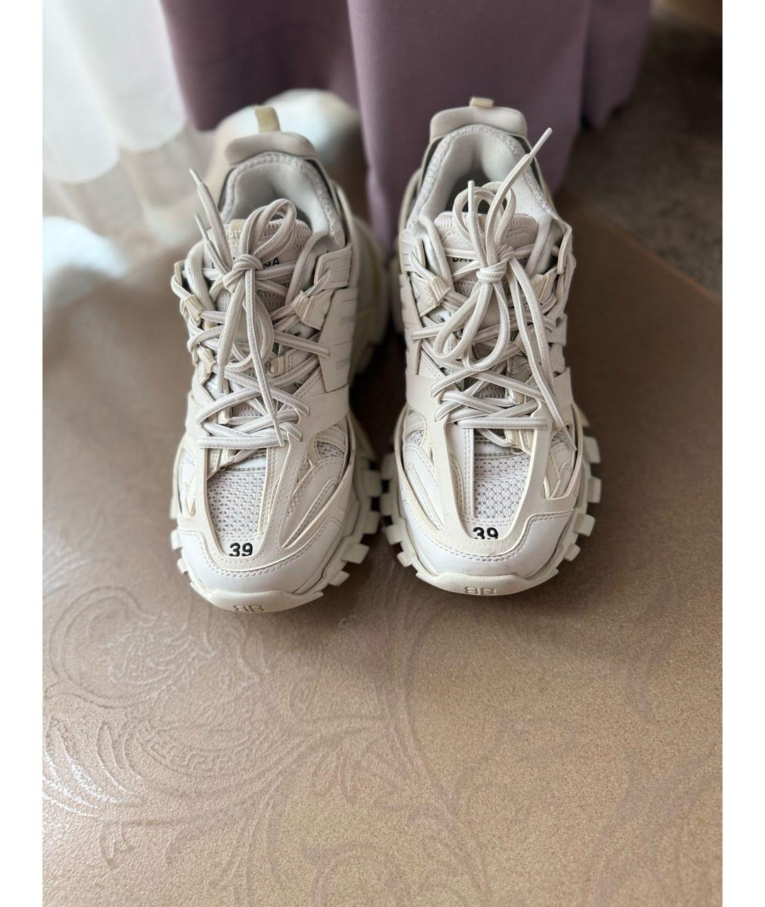BALENCIAGA Белые текстильные кроссовки, фото 2