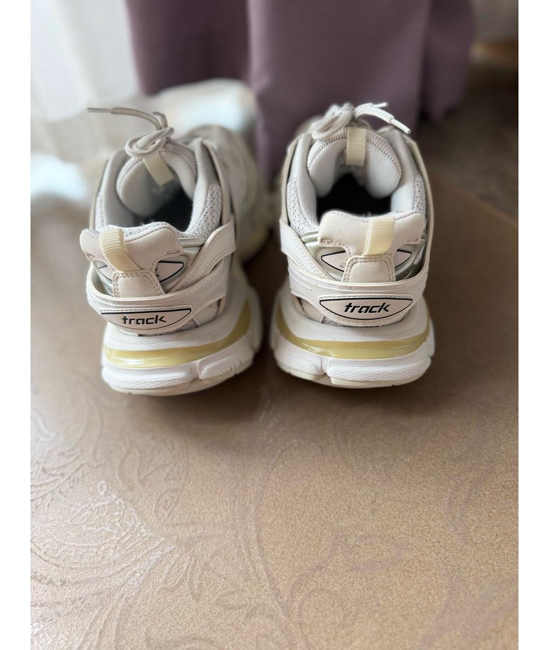 BALENCIAGA Белые текстильные кроссовки, фото 3