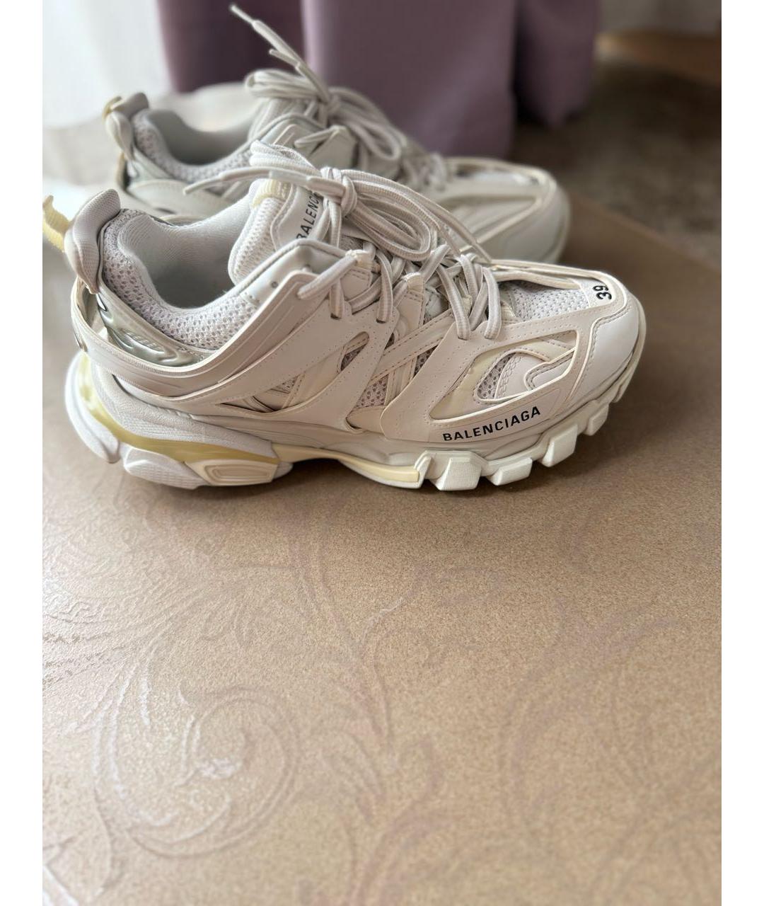 BALENCIAGA Белые текстильные кроссовки, фото 5
