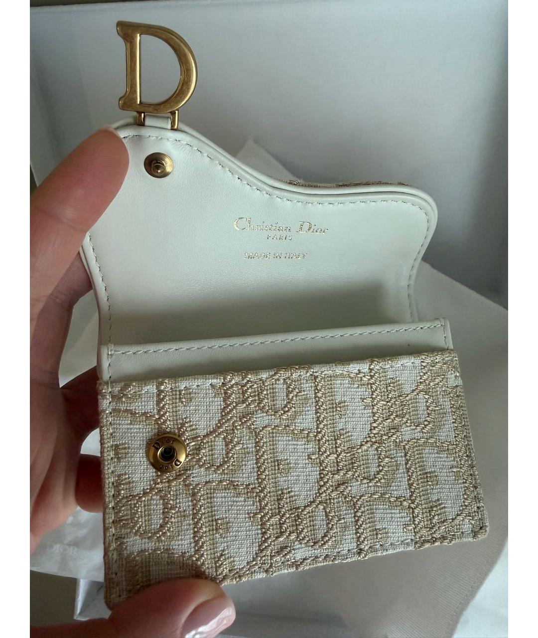 CHRISTIAN DIOR Бежевый кошелек, фото 4