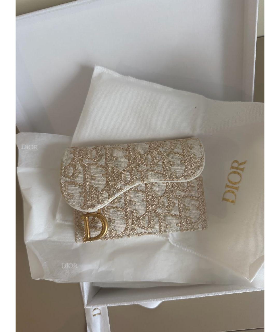 CHRISTIAN DIOR Бежевый кошелек, фото 2