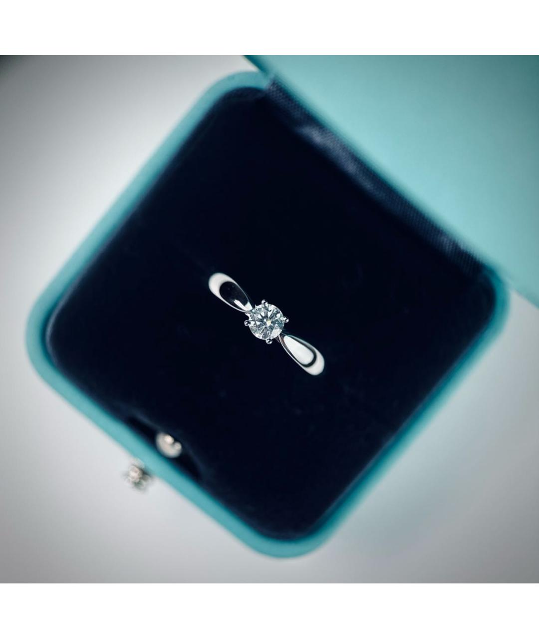 TIFFANY&CO Серебряное платиновое кольцо, фото 4