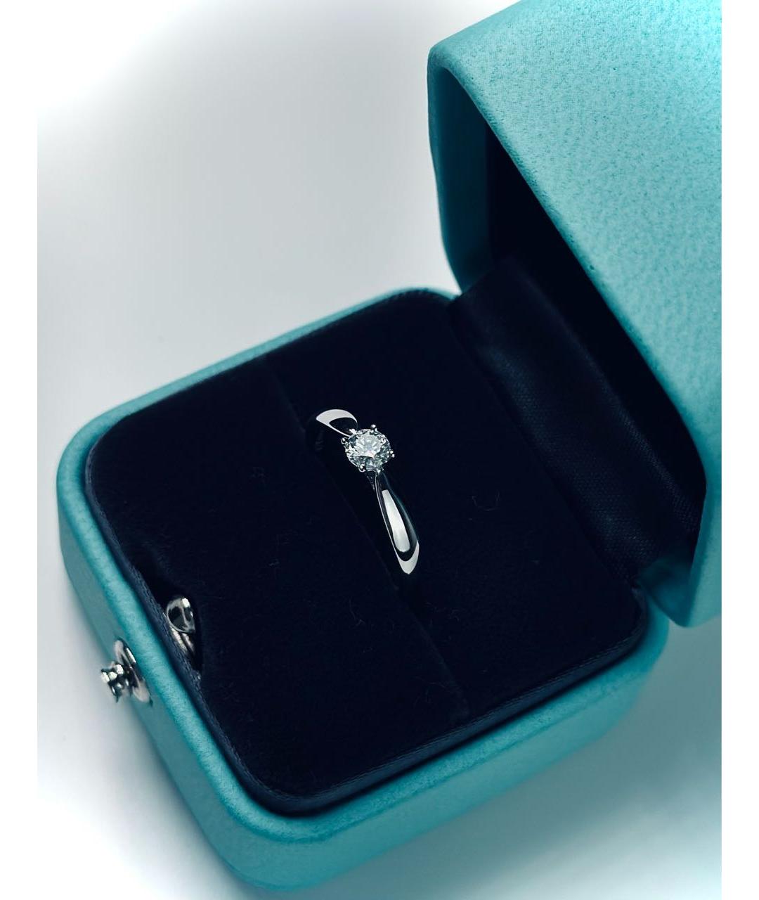 TIFFANY&CO Серебряное платиновое кольцо, фото 3